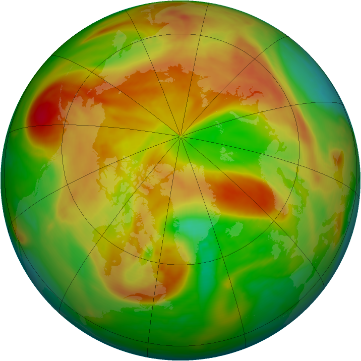 Arctic ozone map for 27 April 2006